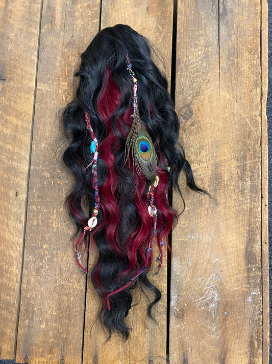 Dreads- Claw Clip Raven Heart FINAL SALE