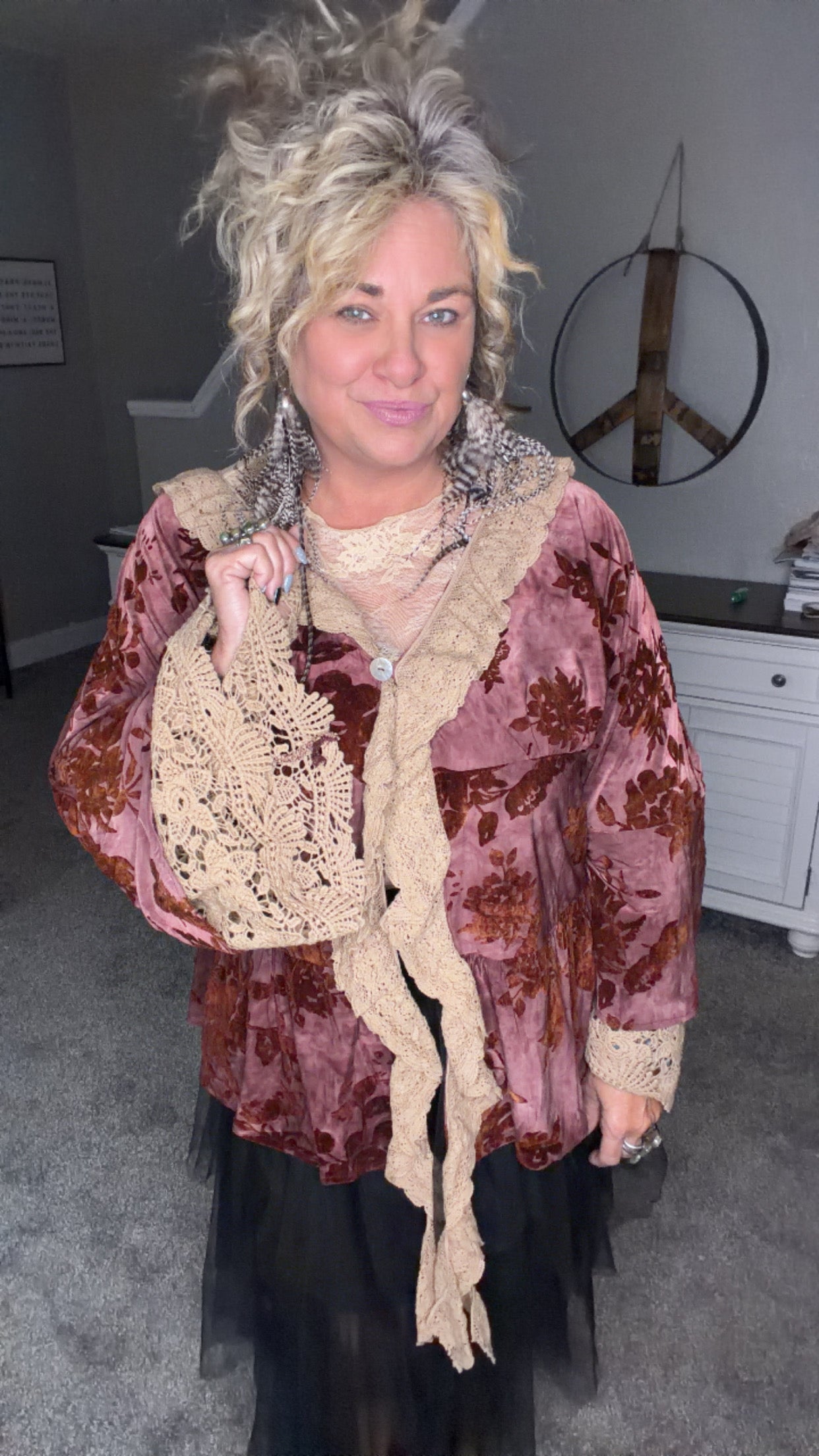 Crushed Petals Jacket velvet