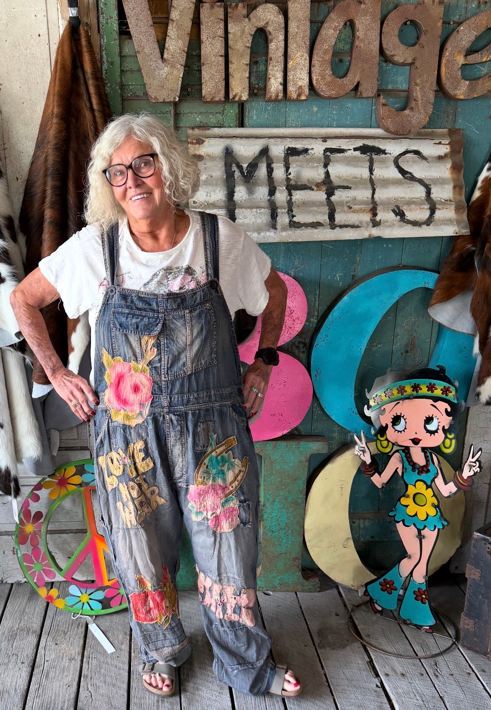 Sun Faded Trail Overalls - LOVE