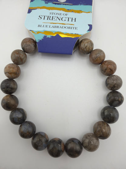 Gemstone Energy Bead Stretch Bracelets 8mm