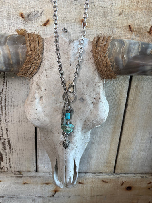 Chain W/Adjustable Toggle Front & Dangles FINAL SALE