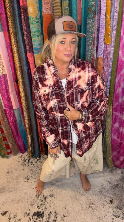 BtheBestU Flannel - Bless and Release Girl