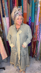 Lined Up Duster, Striped
