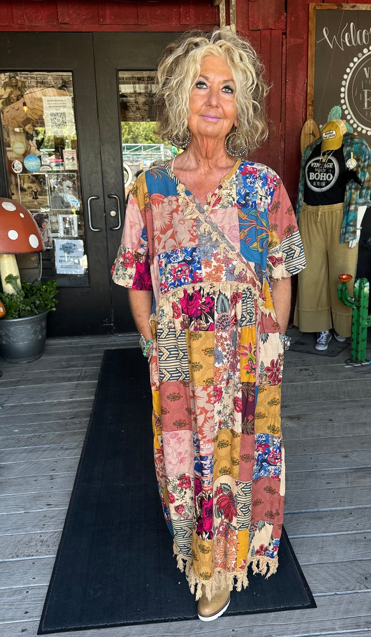 Merry Masquerade Patchwork Dress