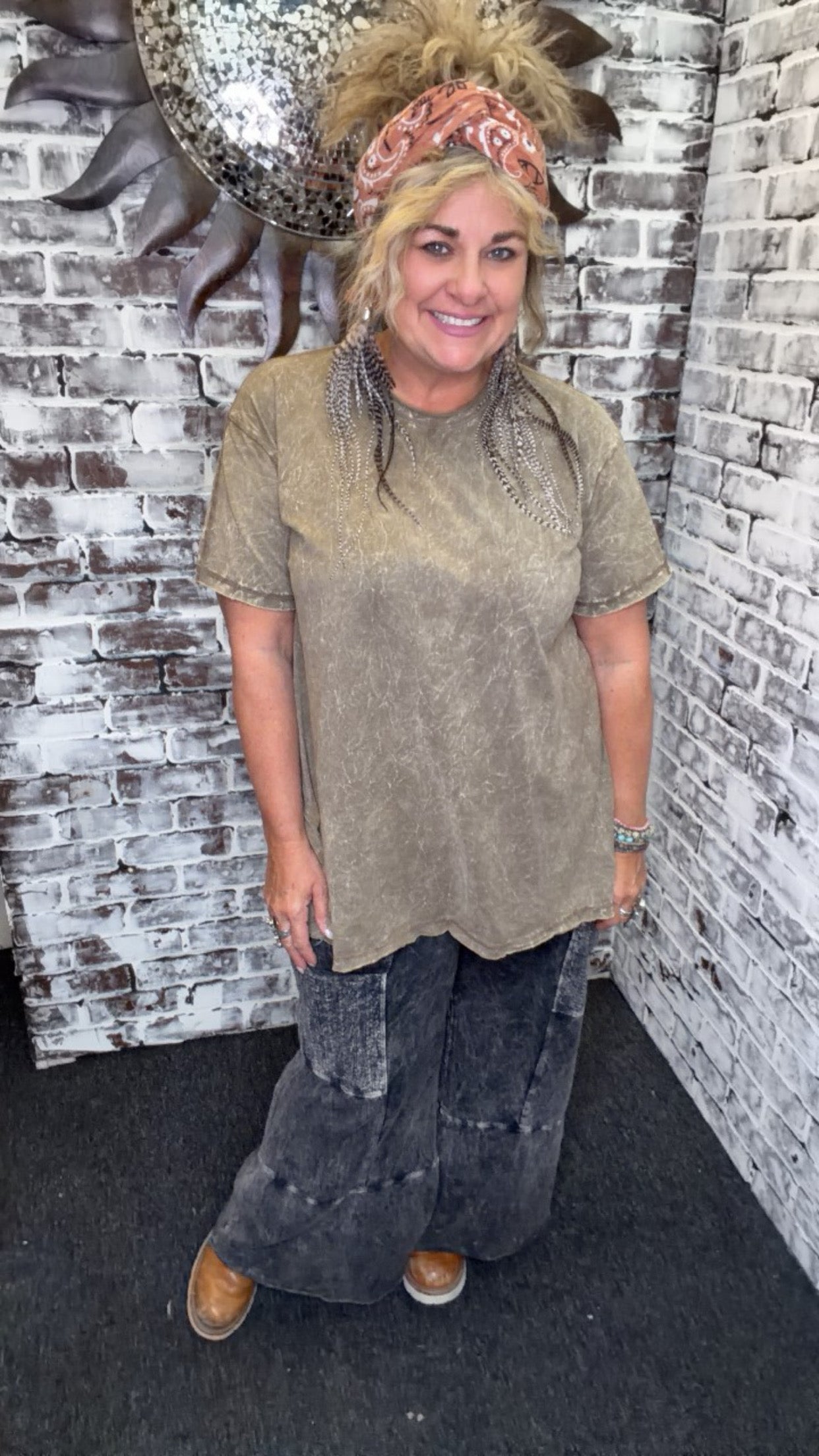 Mineral Washed Oversized Tee