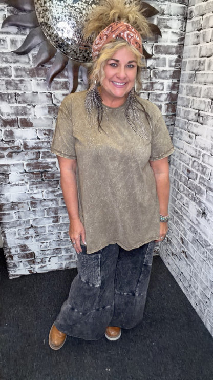 Mineral Washed Oversized Tee
