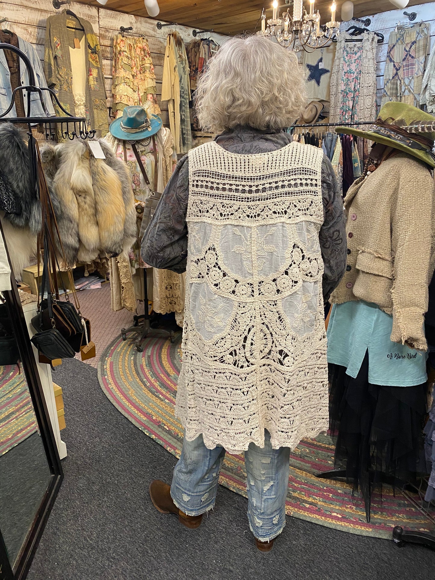 Sleeveless Crochet Cardigan