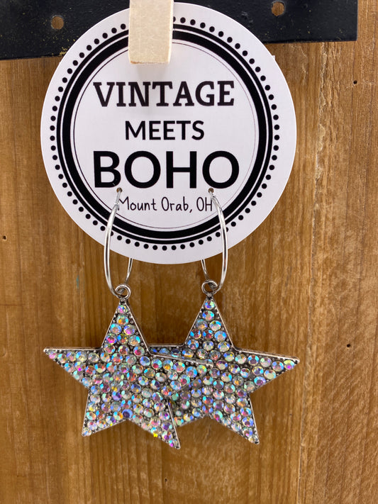 Iridescent Star Earrings FINAL SALE