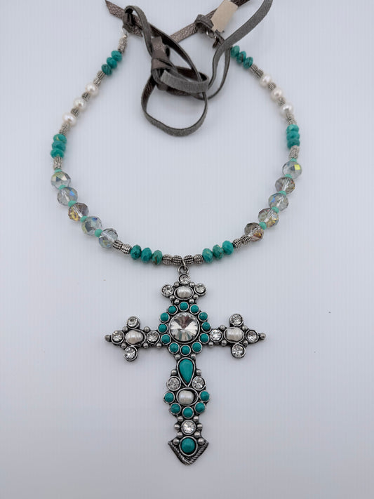 Bling Cross Necklace
