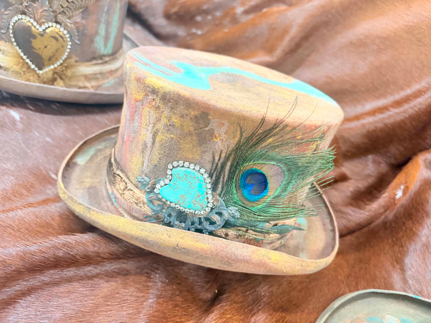 Top Hatter - Peacock Moon FINAL SALE