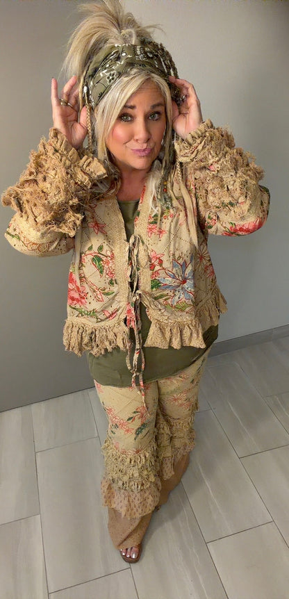 Tattered Flower Pants