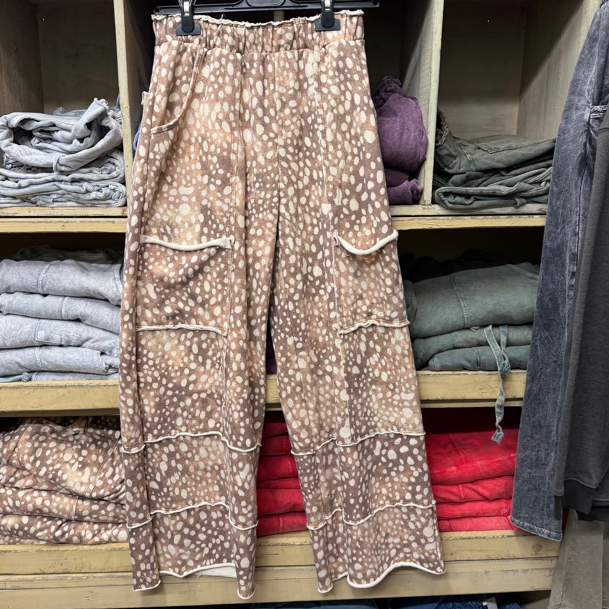 Boho Pants - Cargo Wide Leg - Fawn