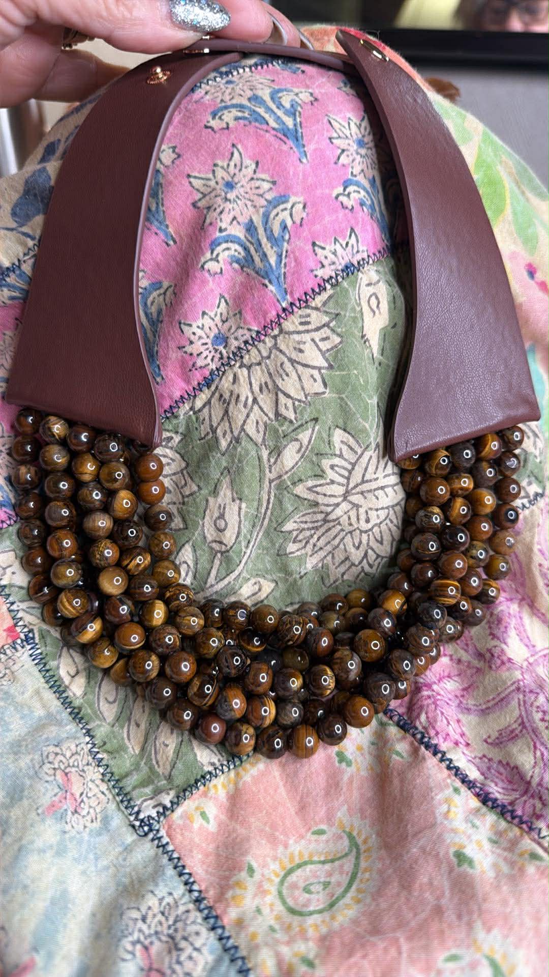Layered Faux Leather Necklace FINAL SALE