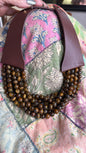 Layered Faux Leather Necklace FINAL SALE
