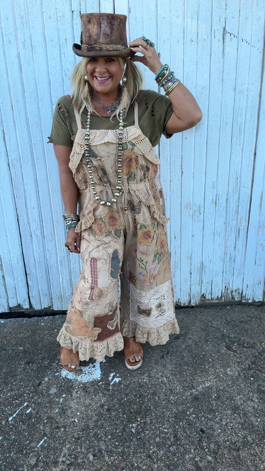 Floral Meadows Overalls