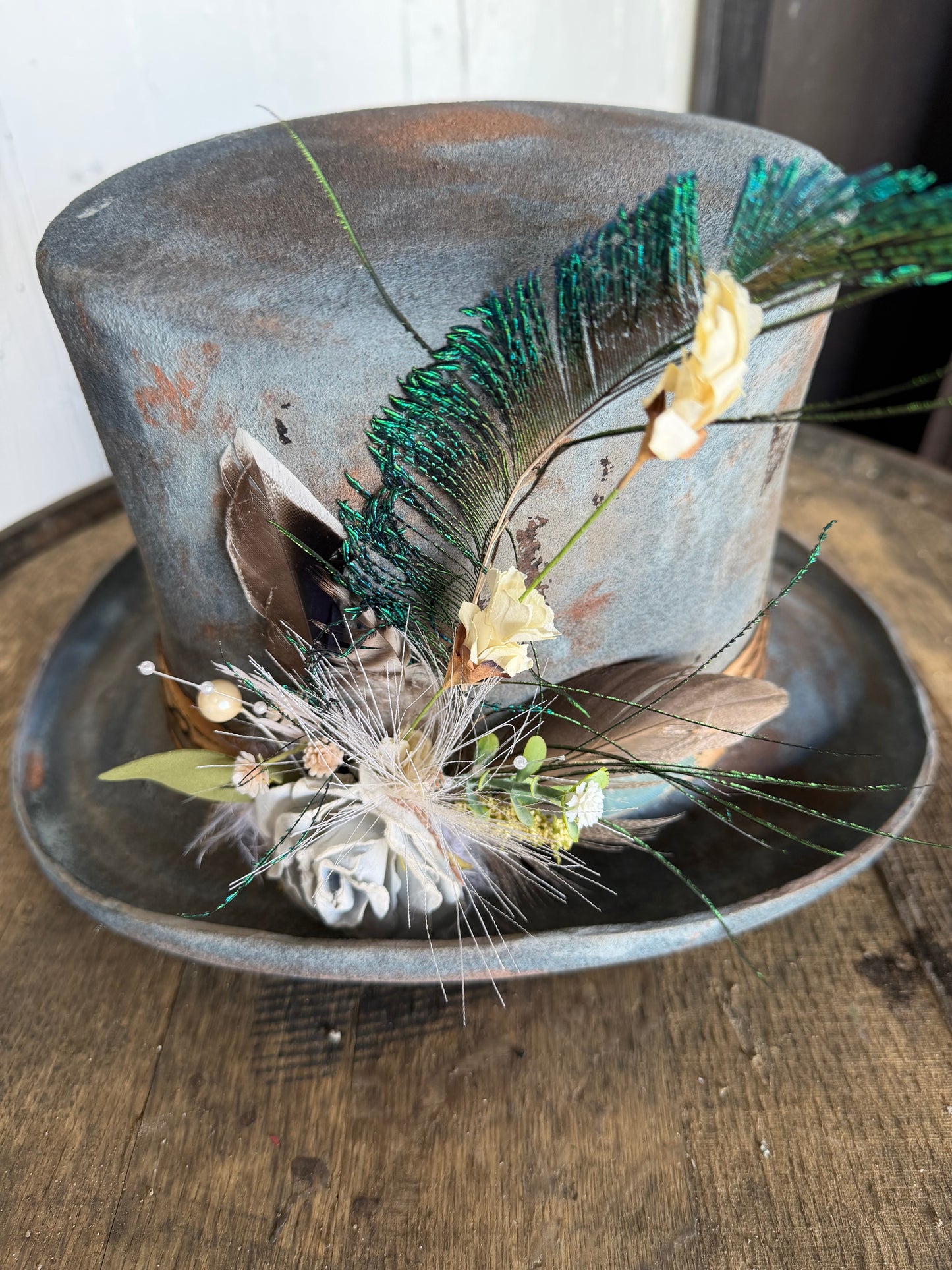 Gypsy Peacock Top Hat