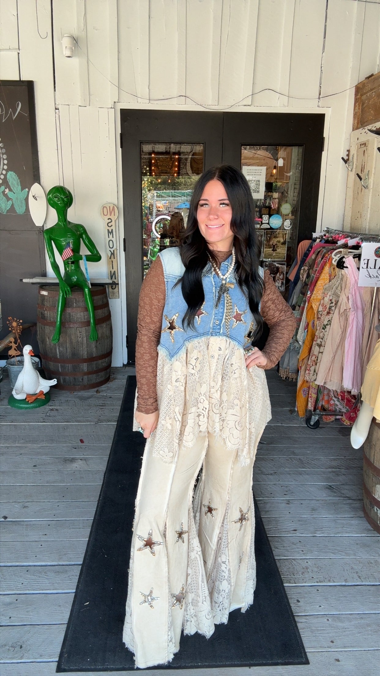 Sequins in Hayfield Jeans