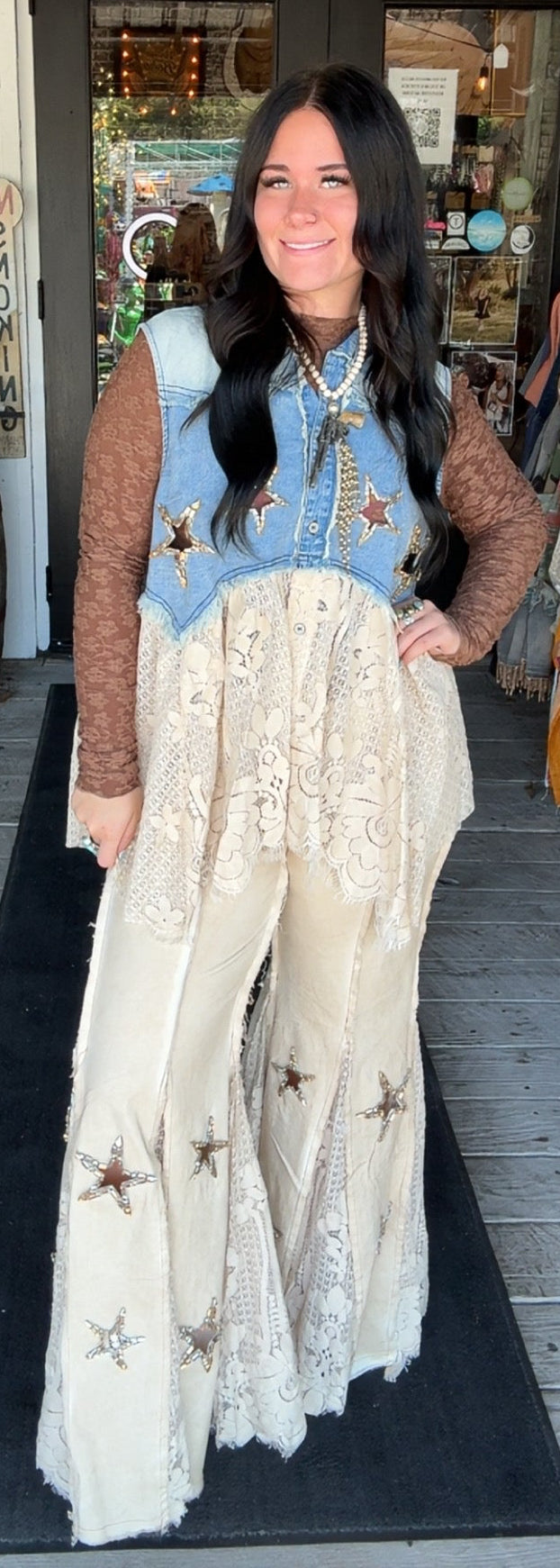 Sequins in Hayfield Jeans