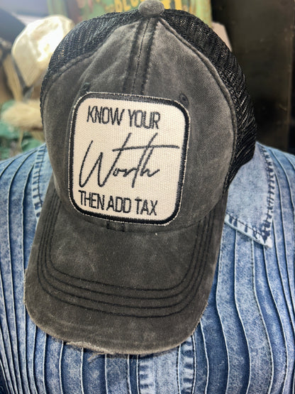 Know Your Worth- Ball Cap