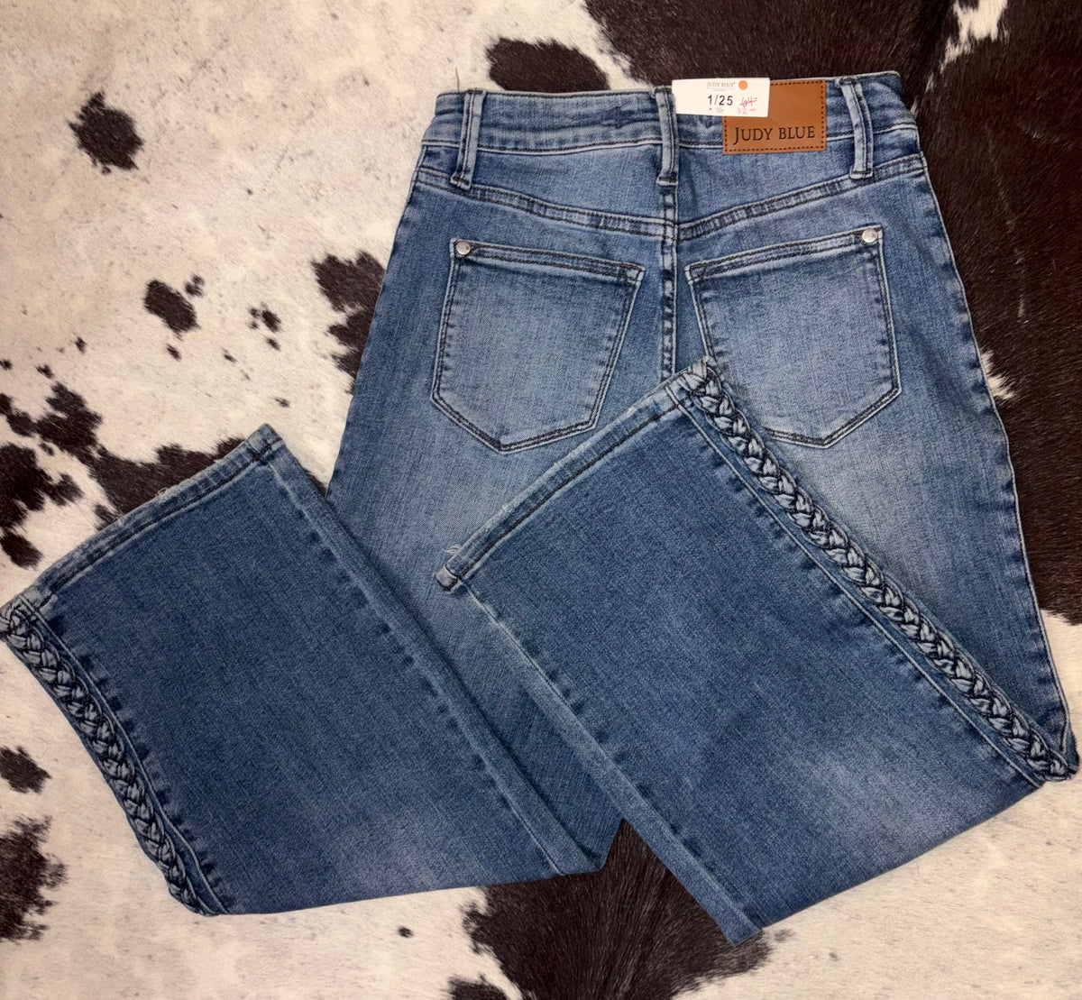 Braided Wide Leg Crop JeanFINAL SALE