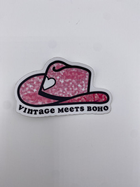 Sticker - Pink Cowgirl Hat