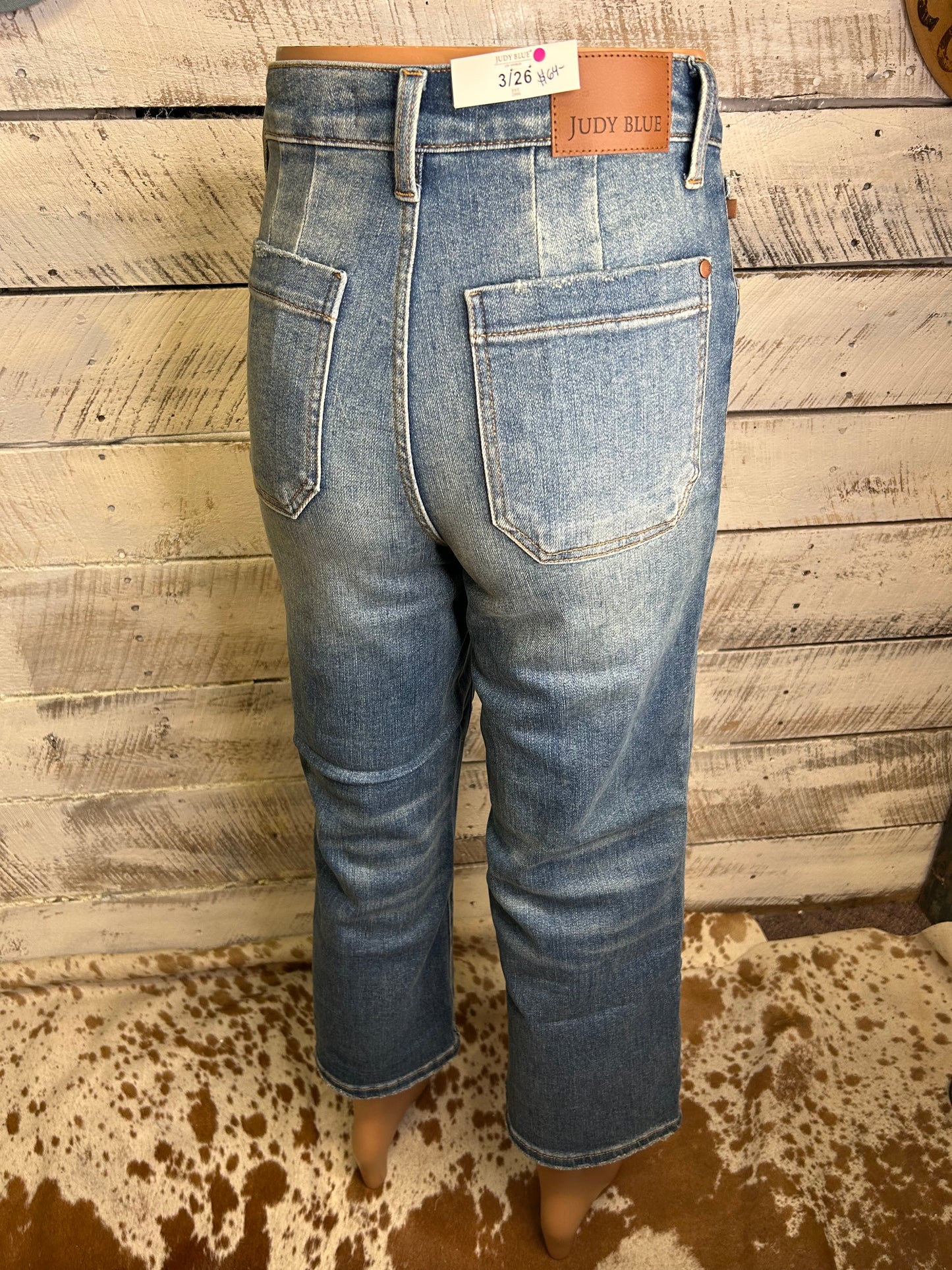 Utility Wide Crop Jeans