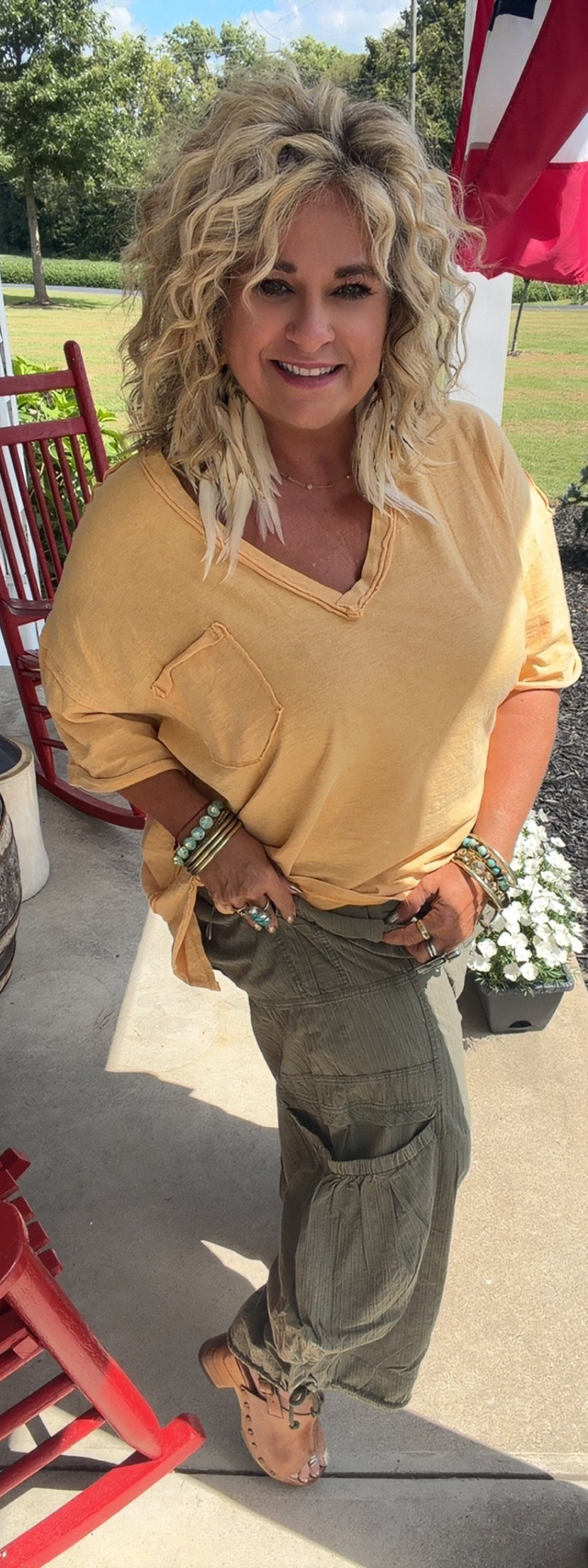 Olive Rebel Cargo Pants