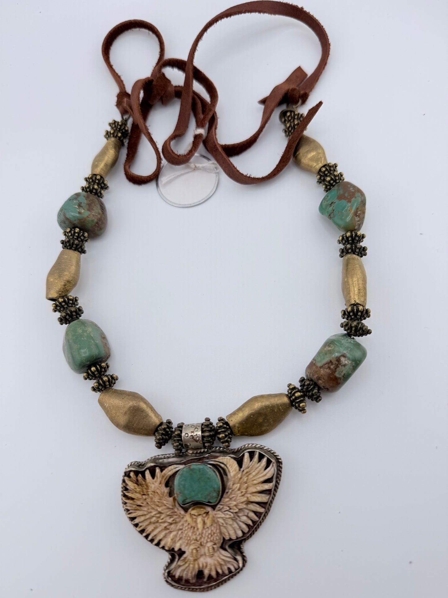 Eagle with Turquoise Necklace
