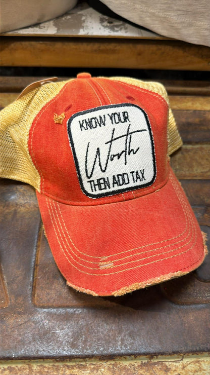 Know Your Worth- Ball Cap