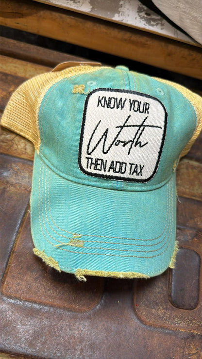 Know Your Worth- Ball Cap