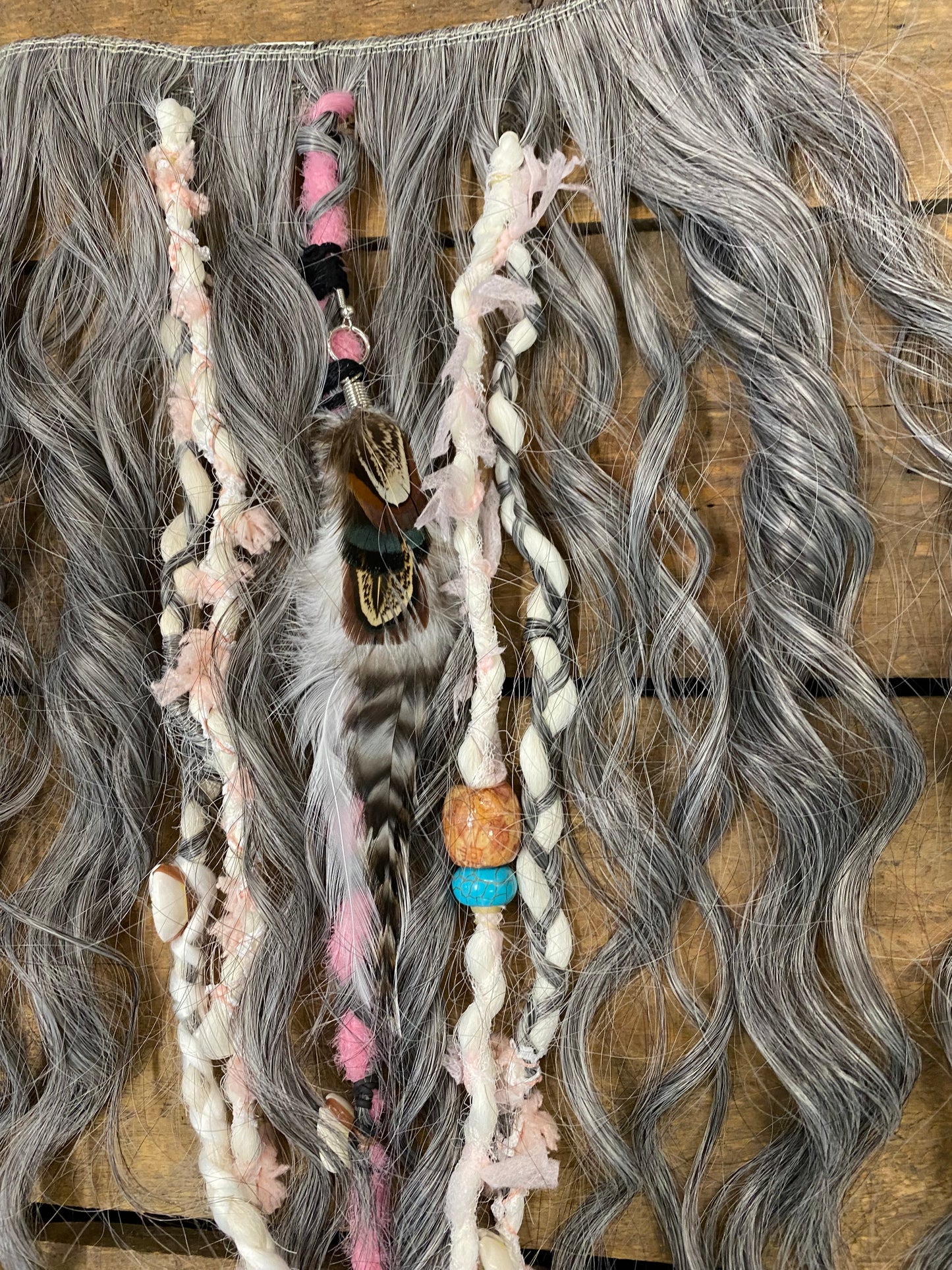 Dreads - Ash and Aura Clip In FINAL SALE