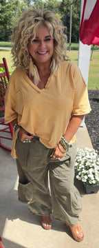 Olive Rebel Cargo Pants