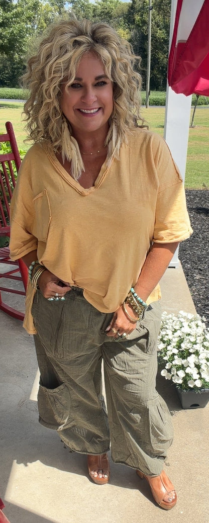 Olive Rebel Cargo Pants