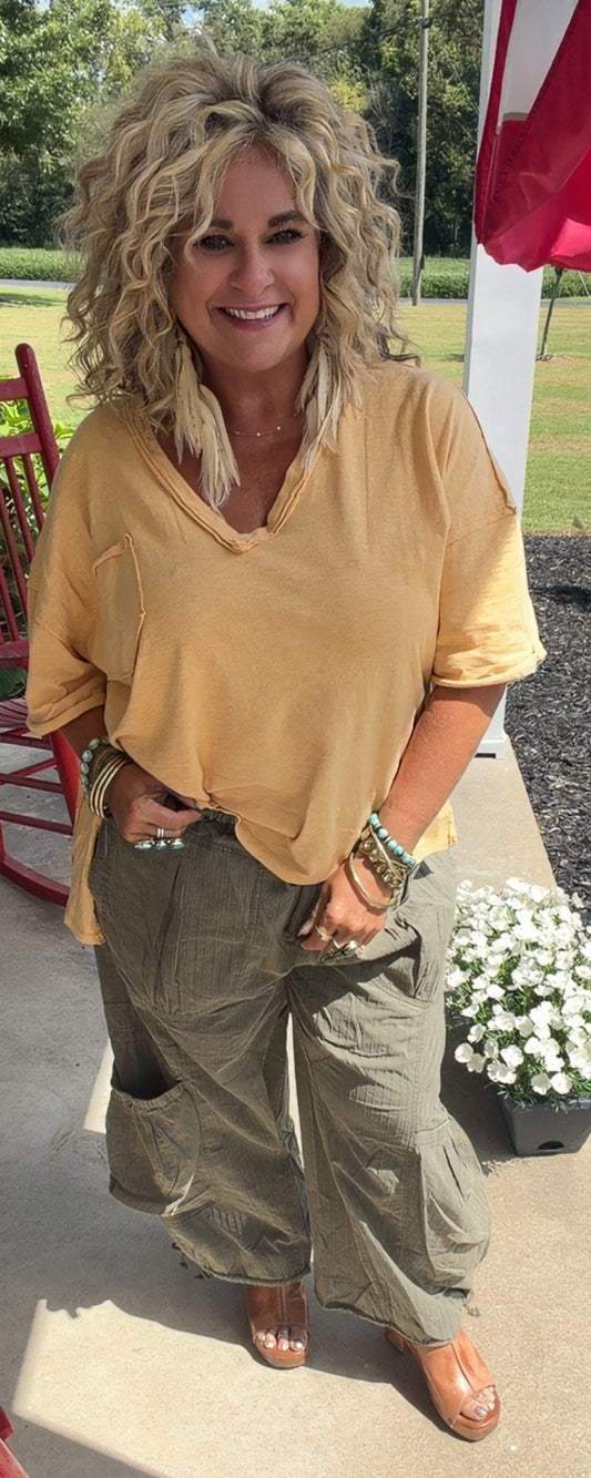Olive Rebel Cargo Pants