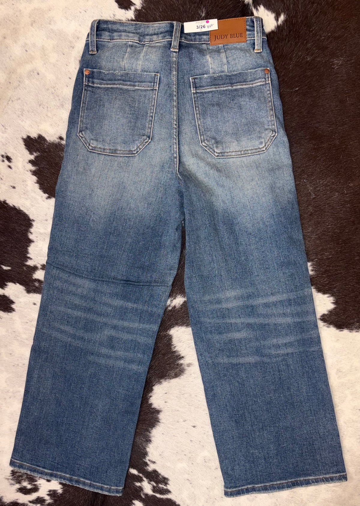Utility Wide Crop Jeans