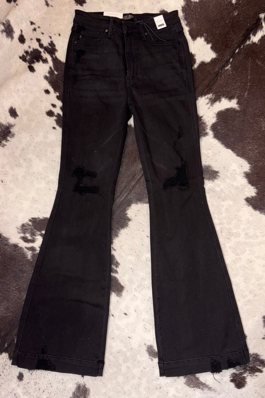 Night Out Distressed Flare Jeans