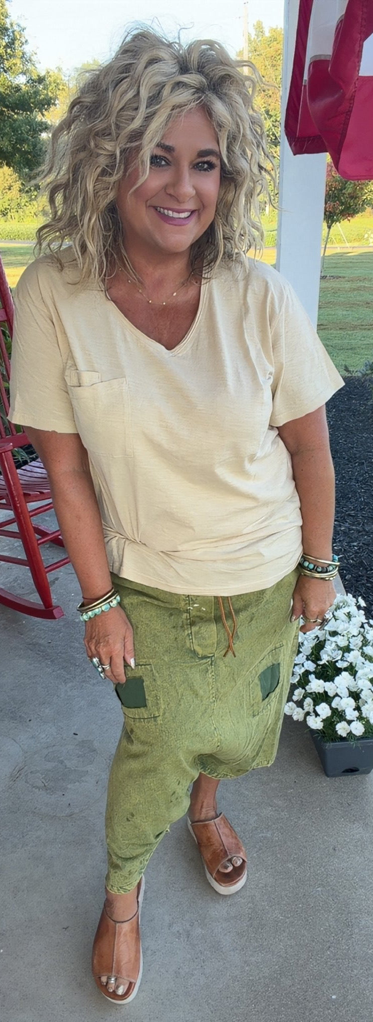 Earthsong Harem Pants -Olive