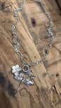Dragonfly and Flower Necklace FINAL SALE