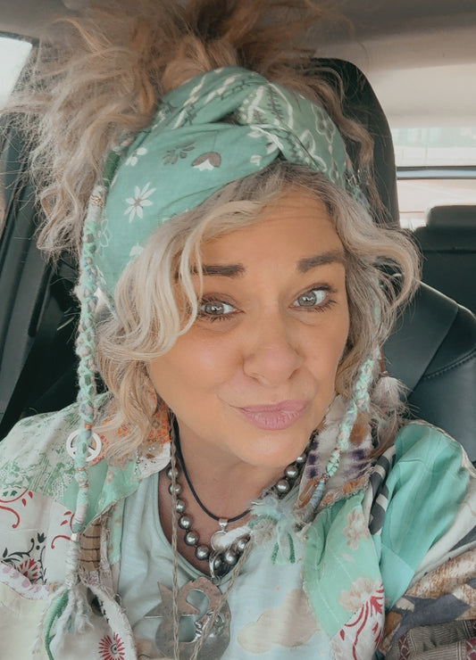 Oversized Bandana -Distressed