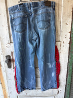 Scarlet Boho Crochet Side Panel Jeans