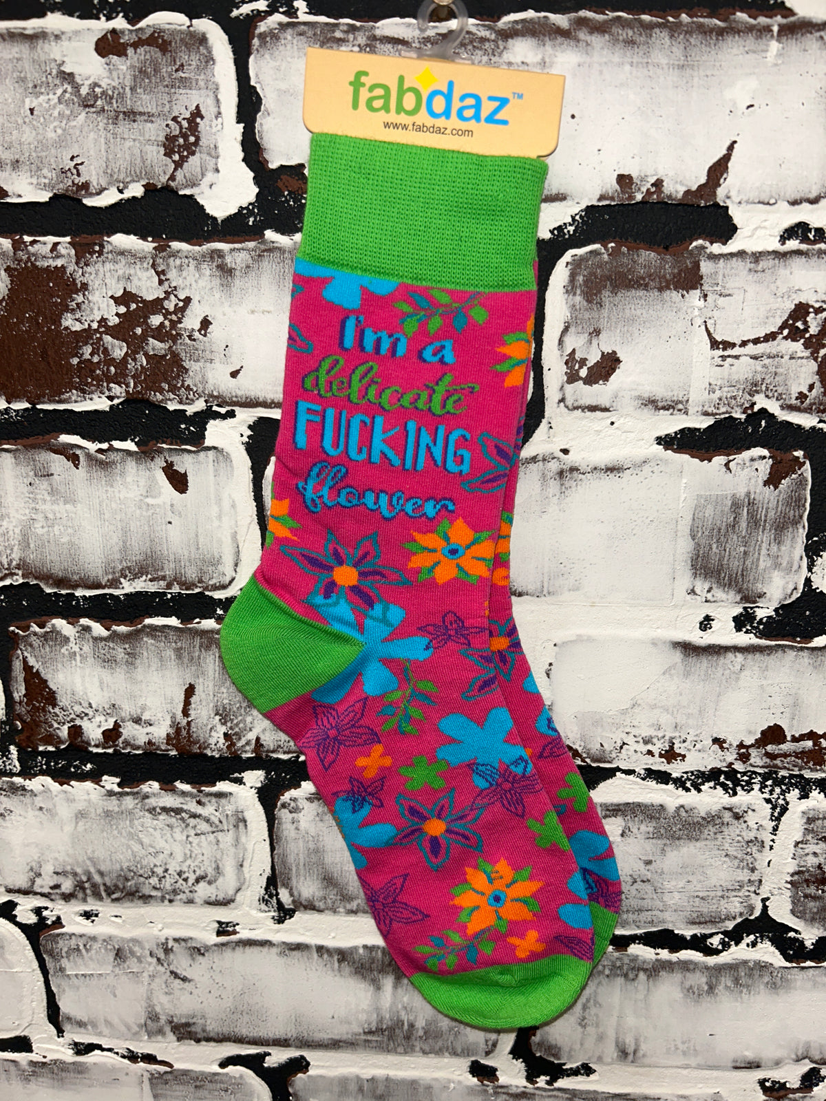 Crew Sock- Delicate Flower