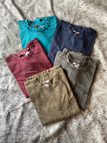 Mineral Washed Crewneck Sweatshirt - Plus Size