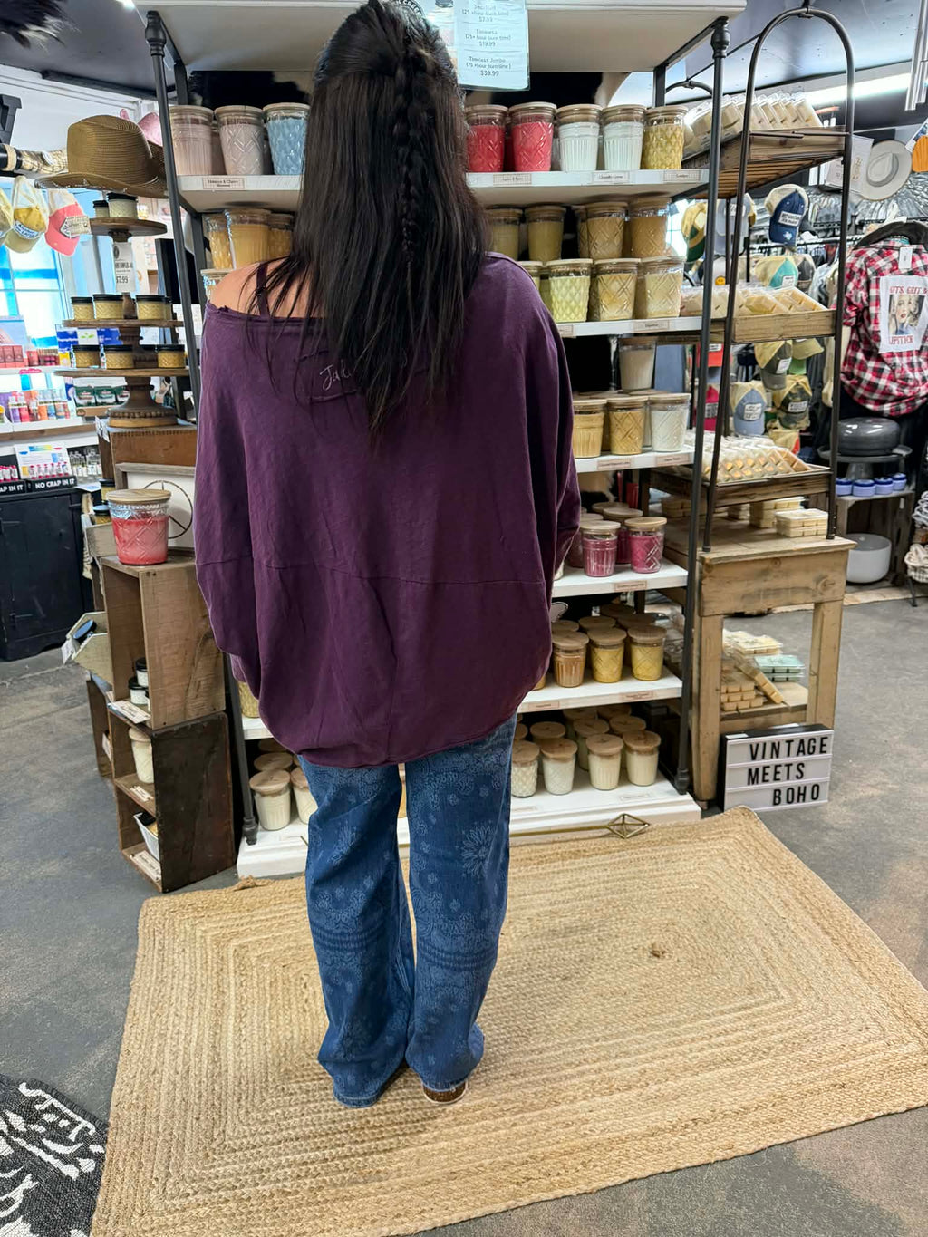 MID Rise Straight with Medallion Print Jeans