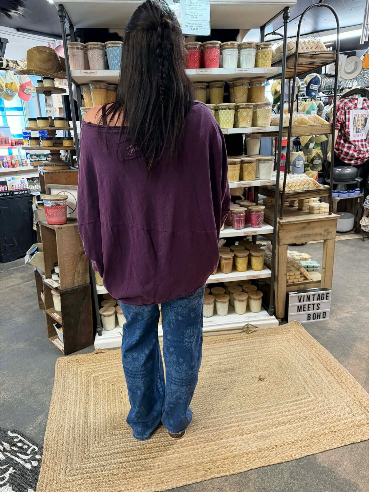 MID Rise Straight with Medallion Print Jeans