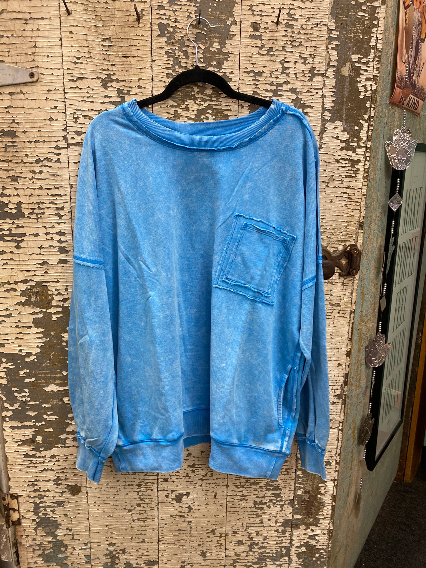 Mineral Washed Crewneck Sweatshirt - Plus Size