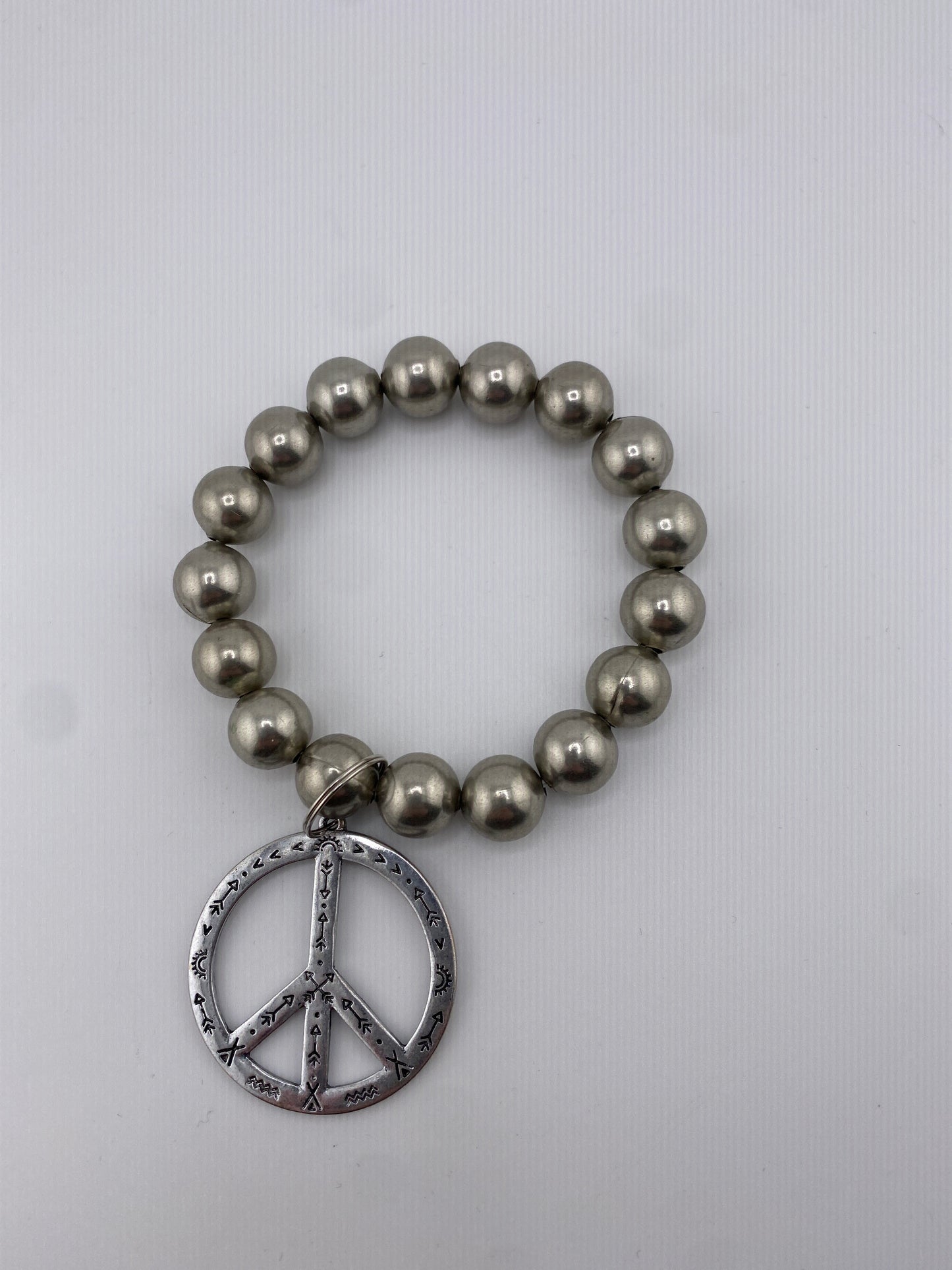 Chunky Peace Stretch Bracelet FINAL SALE