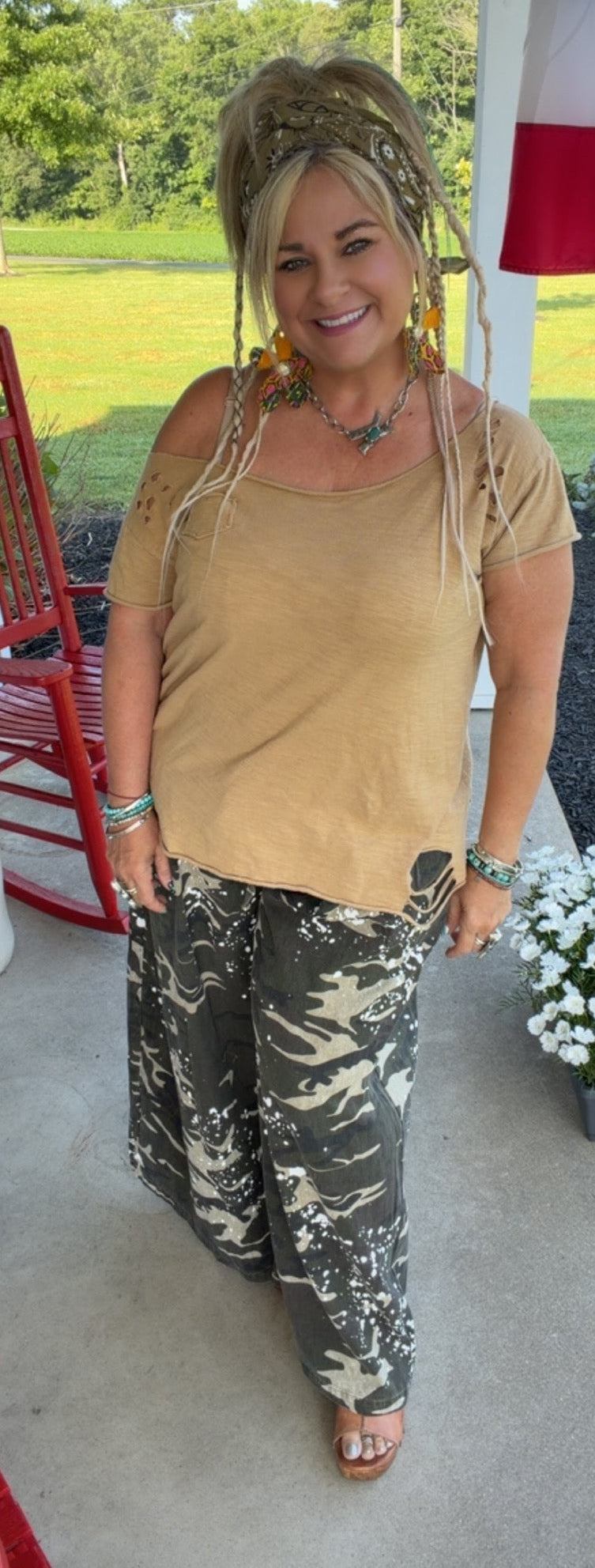 Mineral Washed Camo Pants