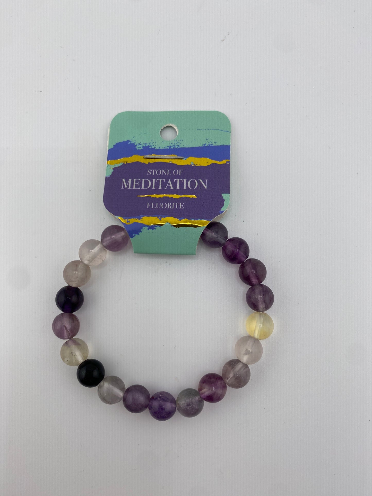 Gemstone Energy Bead Stretch Bracelets 8mm