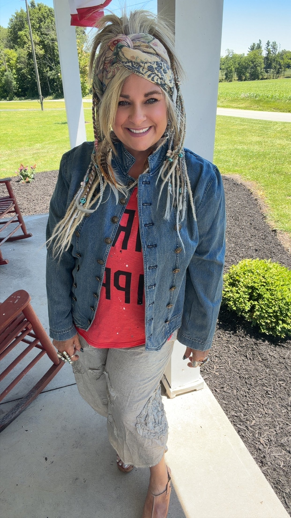 Commanding On Denim Jacket