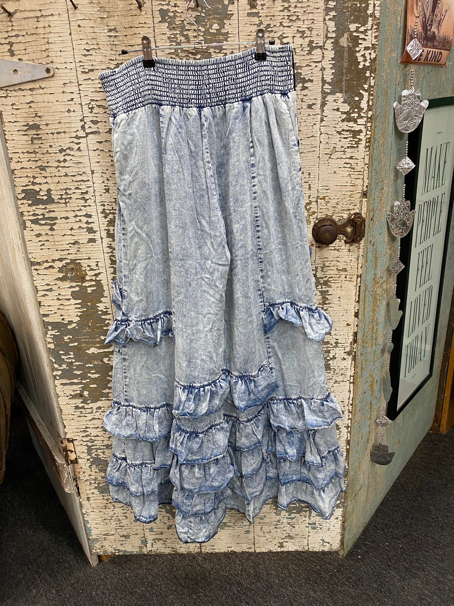 Ruffle Jeans
